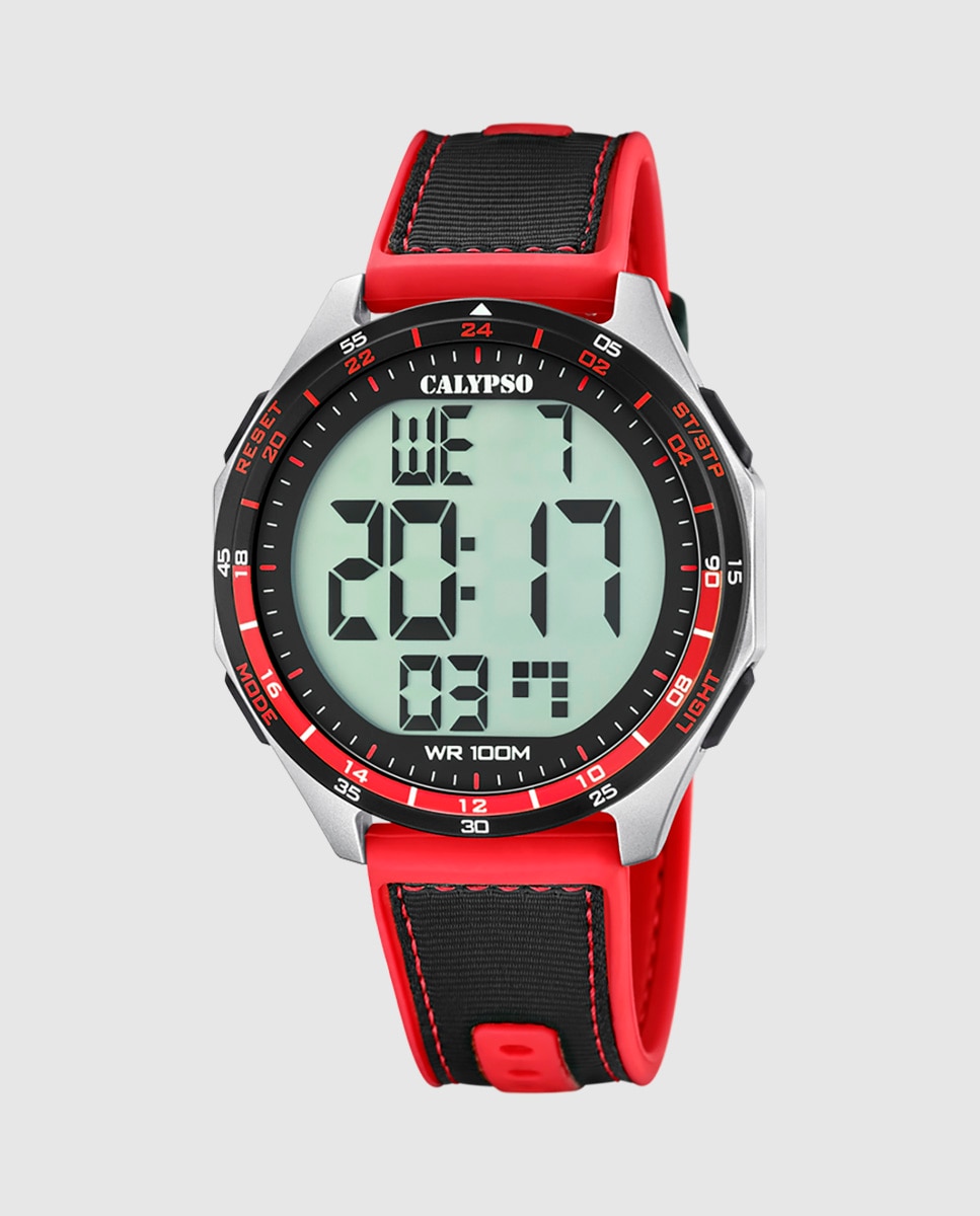 Imagem 0 de Relógio Digital K5887 1 Digital For Man de Borracha em Preto