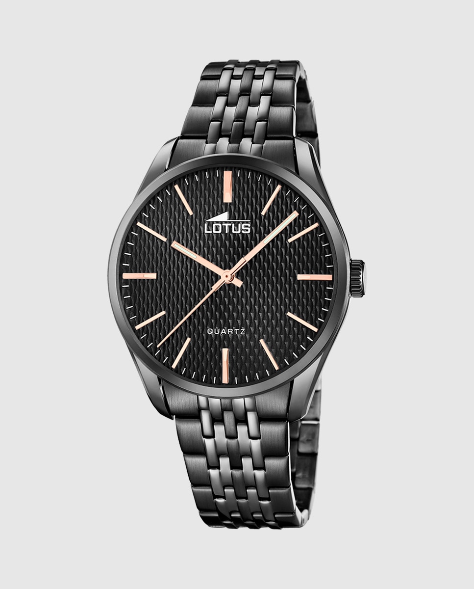 Relógio 19068 2 Minimalist de Aço em Preto Preto-1