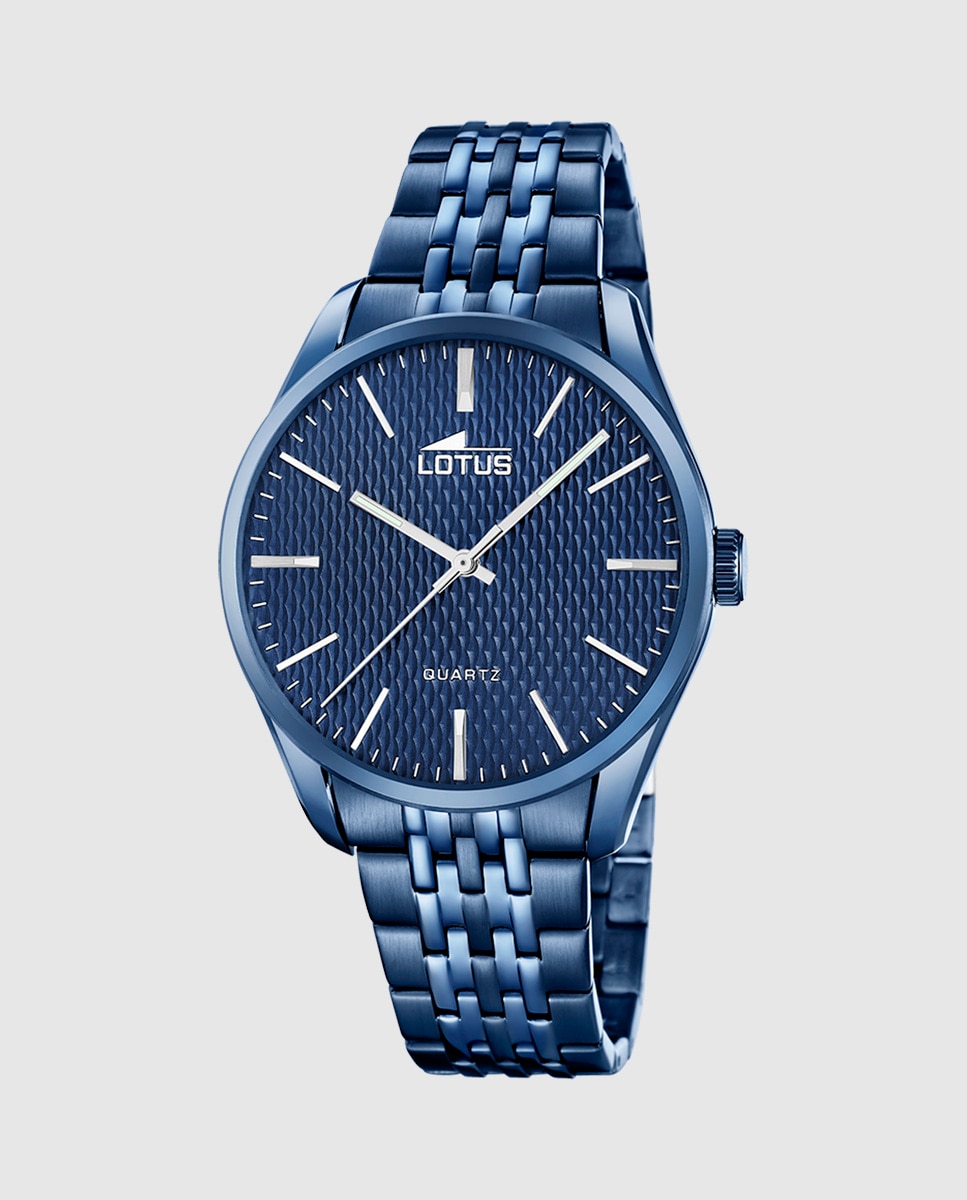 Relógio 19069 1 Minimalist de Aço em Azul Azul-1