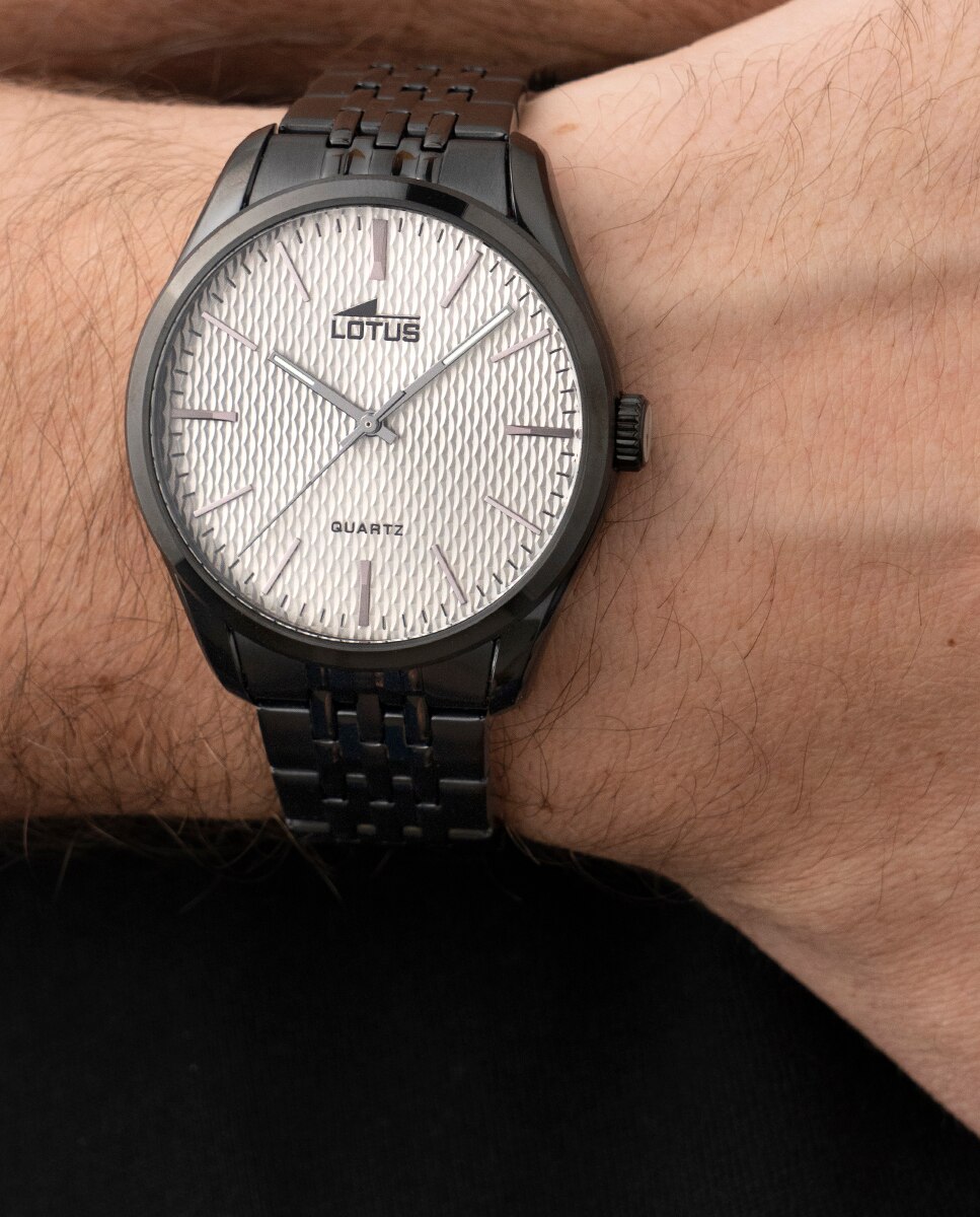 Relógio 19068 1 Minimalist de Aço em Preto Preto-2