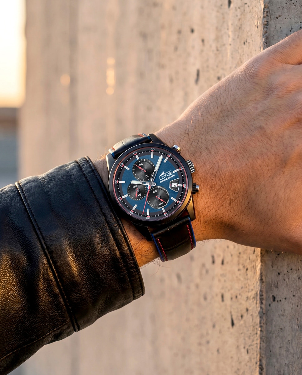 Relógio 19089/2 Pulse Collection de Pele Preto-5