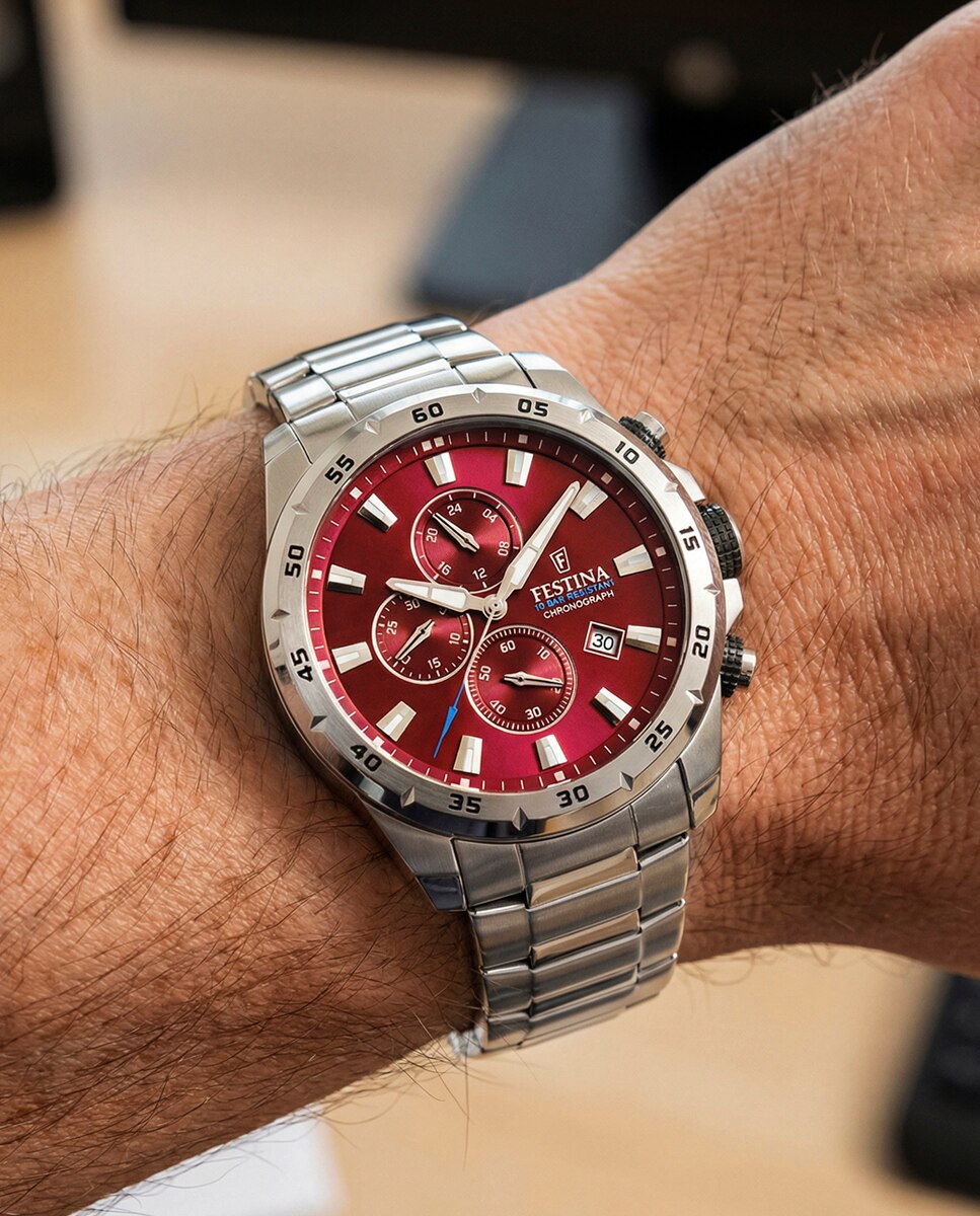 Relógio F20463/5 Timeless Chronograph de Aço em Prata Prateado-3