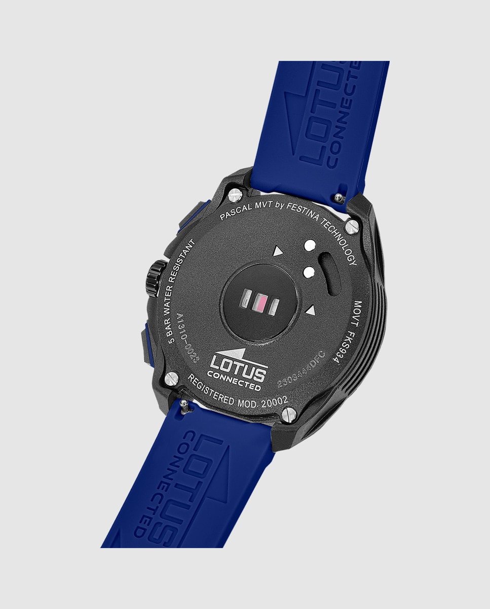 Smartwatch Unissexo 20002/6 Connected Full D de Borracha em Azul Azul-escuro-3