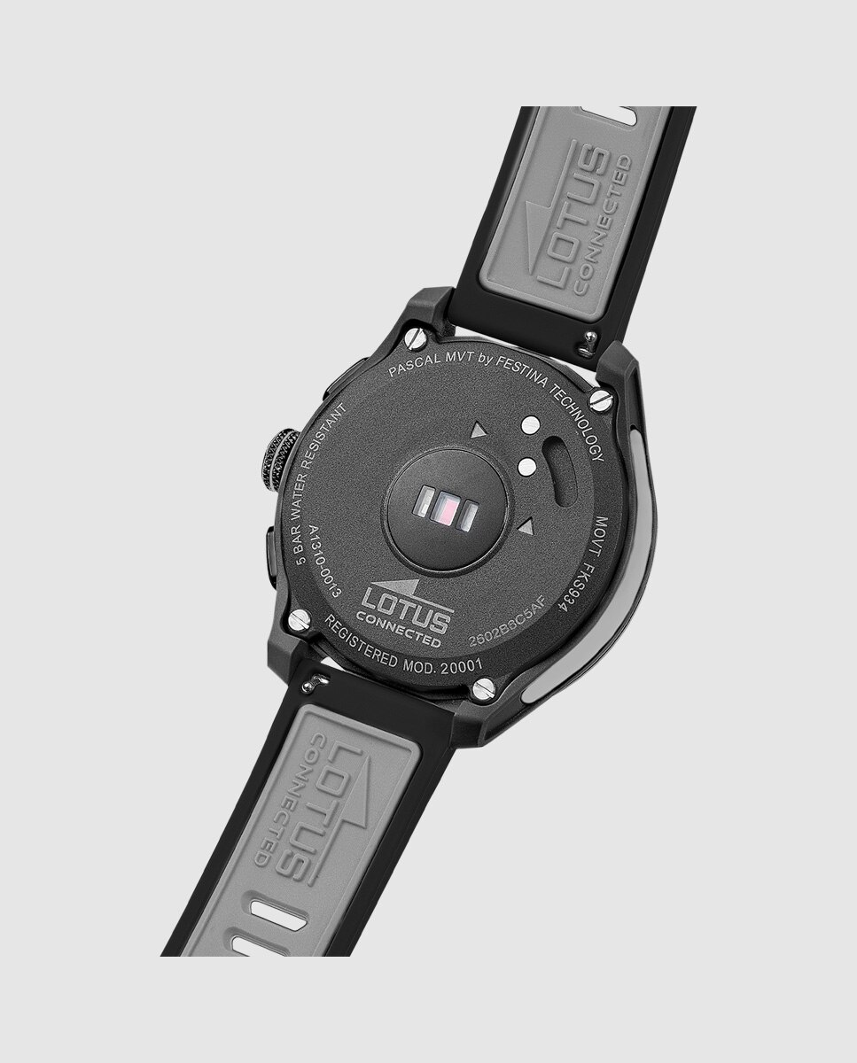 Smartwatch Unissexo 20001/4 Connected Full D de Borracha em Preto Preto-4
