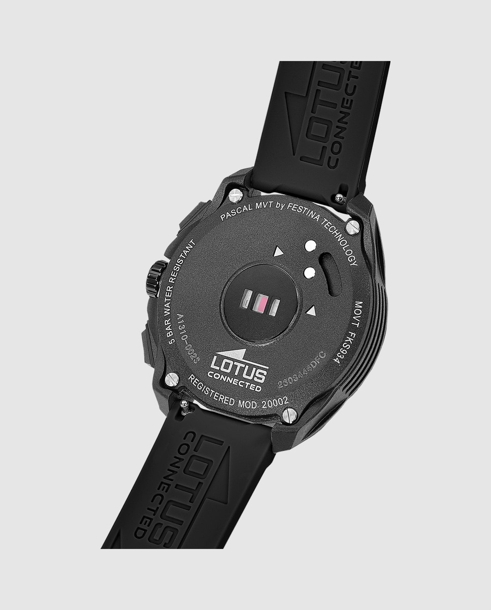 Smartwatch Unissexo 20002/8 Connected Full D de Borracha em Preto Preto-3