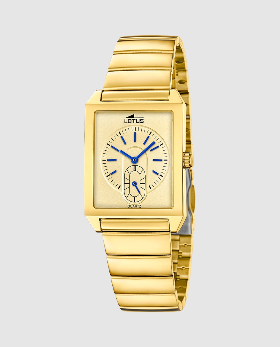 Imagem 0 de Relógio 19077/2 Square Series de Aço Ouro