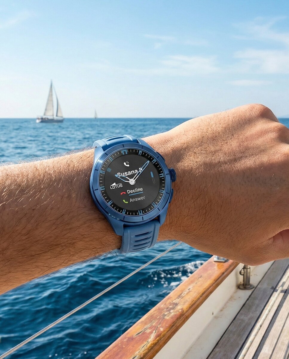 Smartwatch Unissexo 20001/3 Connected Full D de Borracha Azul Azul-6