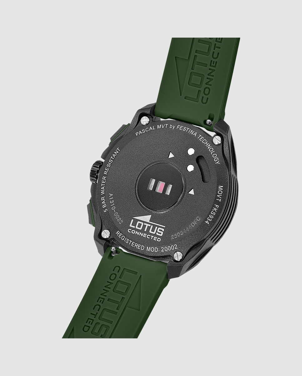 Relógio Smartwatch Unissexo 20002/7 Connected Full D de Borracha Verde Verde-escuro-3