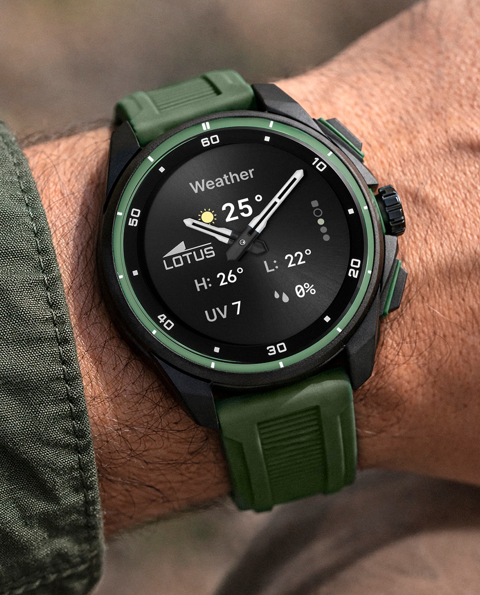 Relógio Smartwatch Unissexo 20002/7 Connected Full D de Borracha Verde Verde-escuro-6