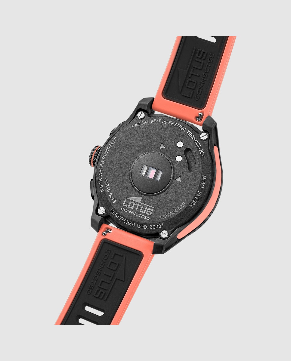 Smartwatch Unissexo 20001/6 Connected Full D de Borracha Laranja Laranja-4