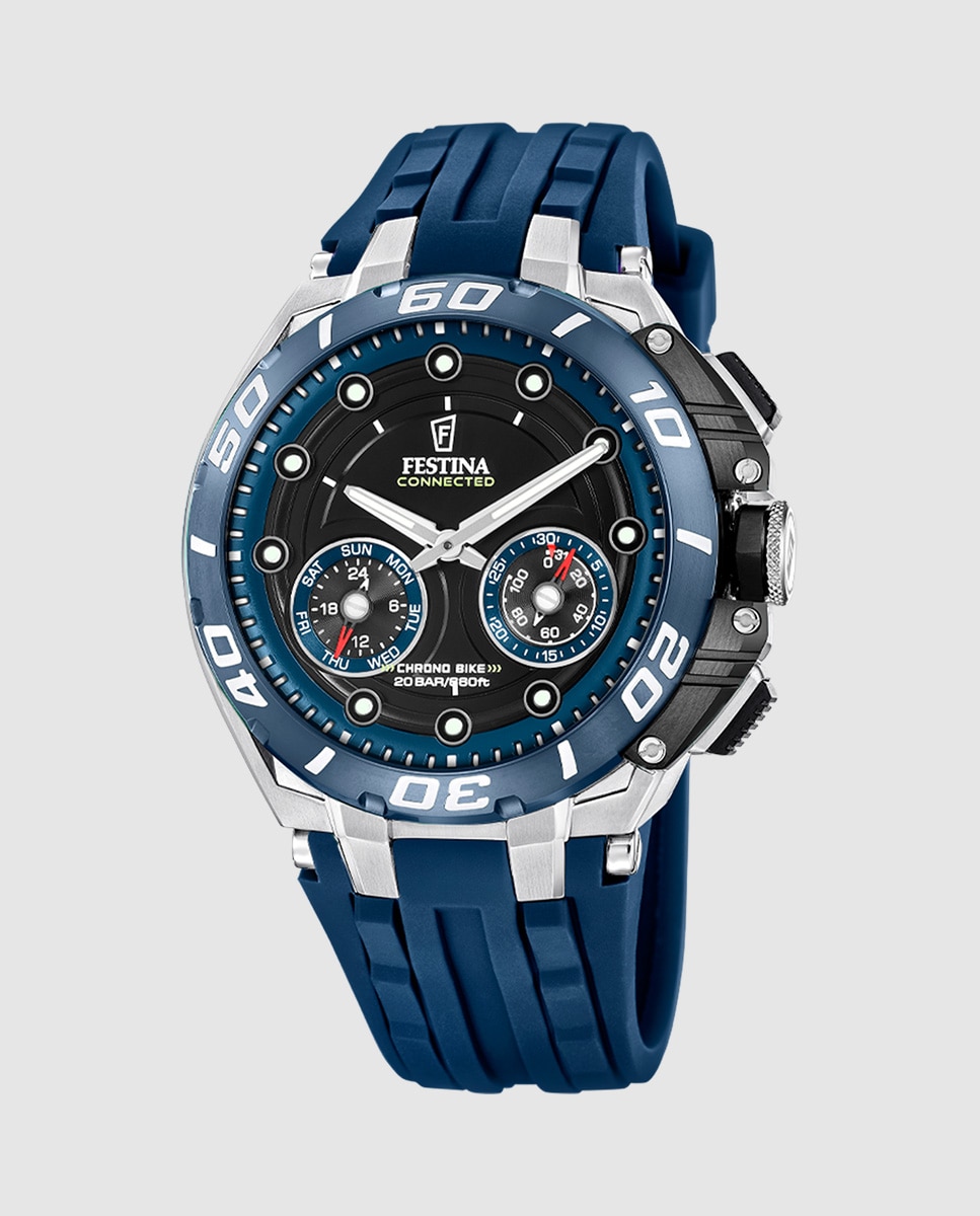 Imagem 0 de Relógio Smartwatch F20763 1 Connected de Borracha Azul