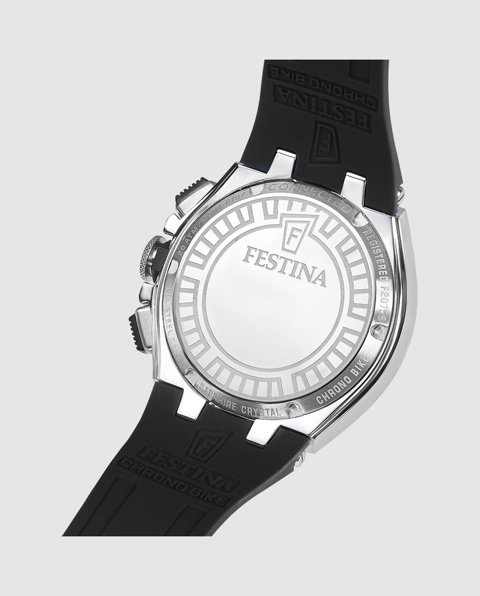 Relógio F20755/8 Chrono Bike de Borracha em Preto Preto-2