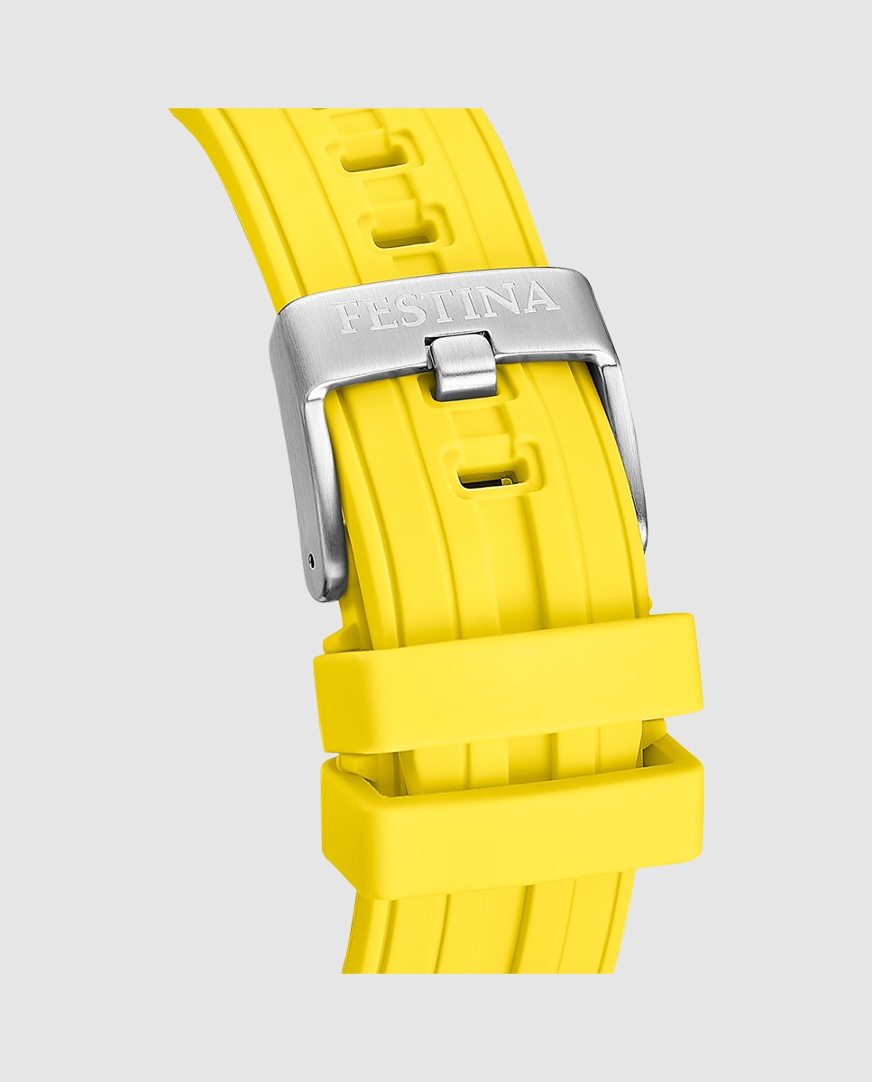 Relógio F20755/5 Chrono Bike de Borracha Amarela Amarelo-3