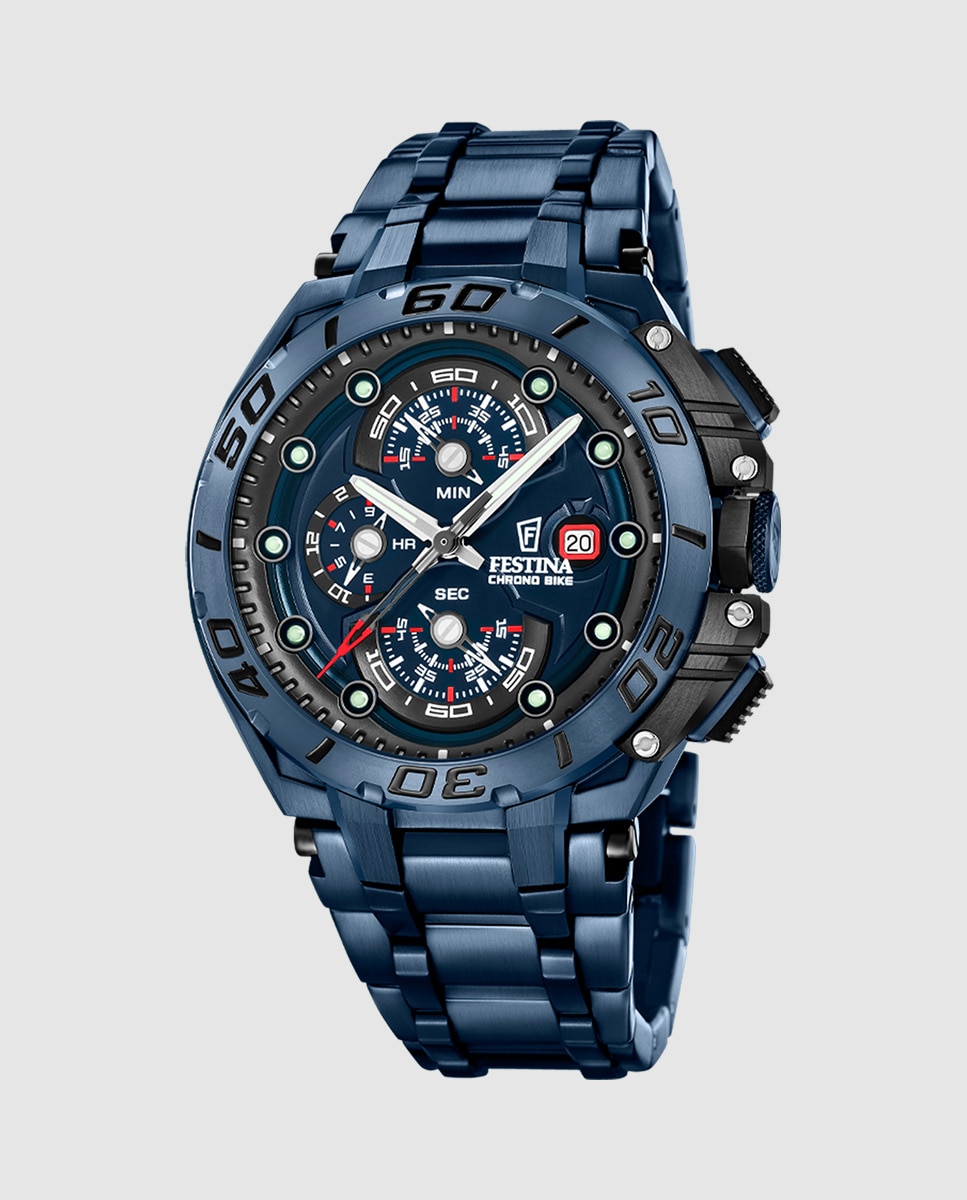 Relógio F20757/1 Chrono Bike Special Editions em Azul Azul-1