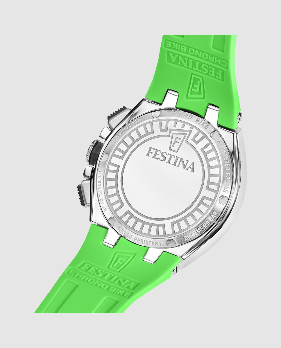 Relógio F20755/6 Chrono Bike de Borracha Verde Verde-2