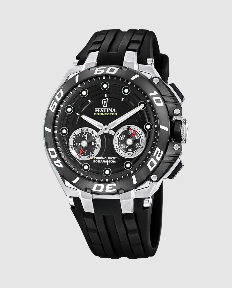 Relógio Smartwatch F20763 3 Connected de Borracha em Preto Preto-1