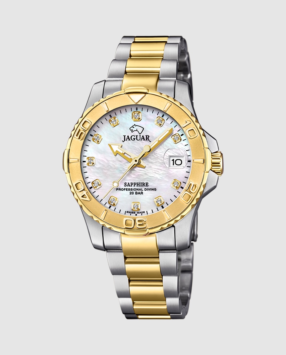 Imagem 0 de Relógio de Mulher J896/c de Aço Multicolor