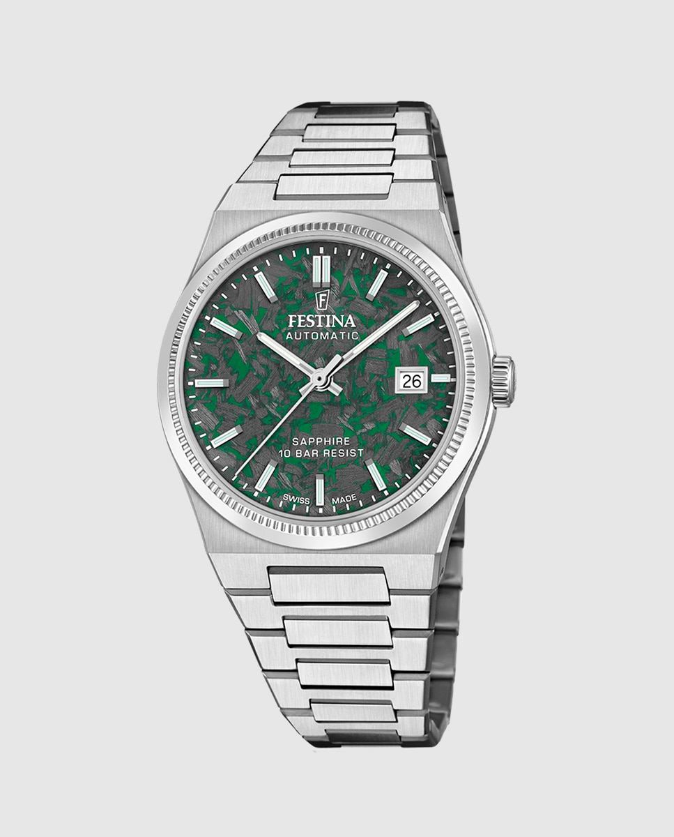 Relógio F20028/b Swiss Made Automático Prateado-1