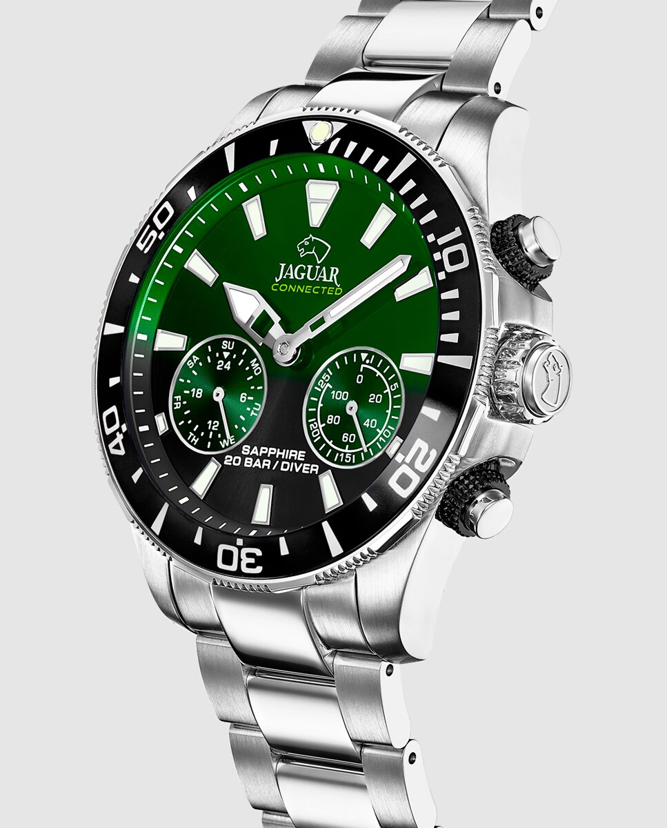 Relógio Smartwatch J888 e de Aço Prateado Prata-3