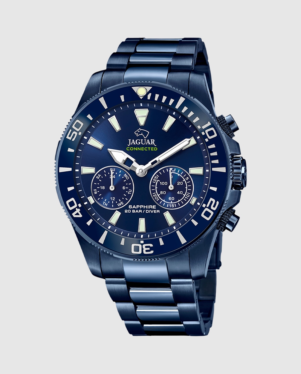 Relógio J930/a de Aço em Azul Azul-1