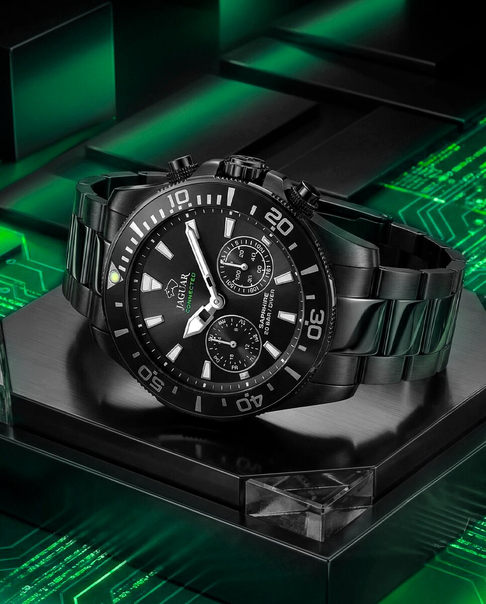 Smartwatch J929 a de Aço em Preto Preto-4