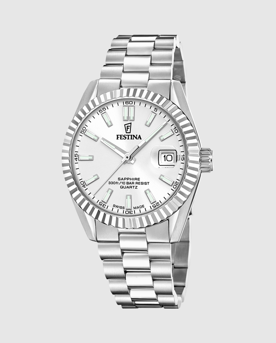 Imagem 0 de Relógio F20084/a Swiss Made de Aço Clássico