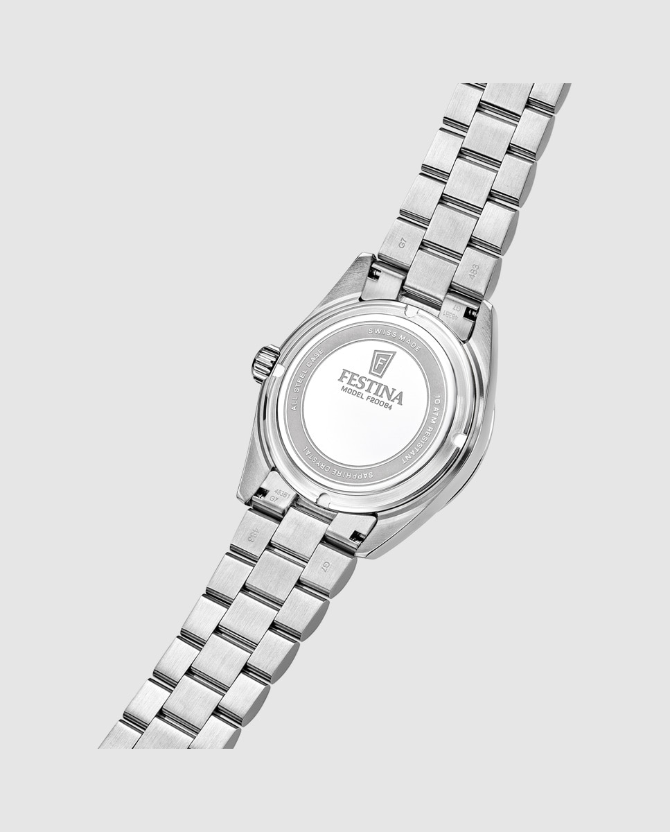 Relógio F20084/c Swiss Made de Aço Clássico em Prateado Prata-3