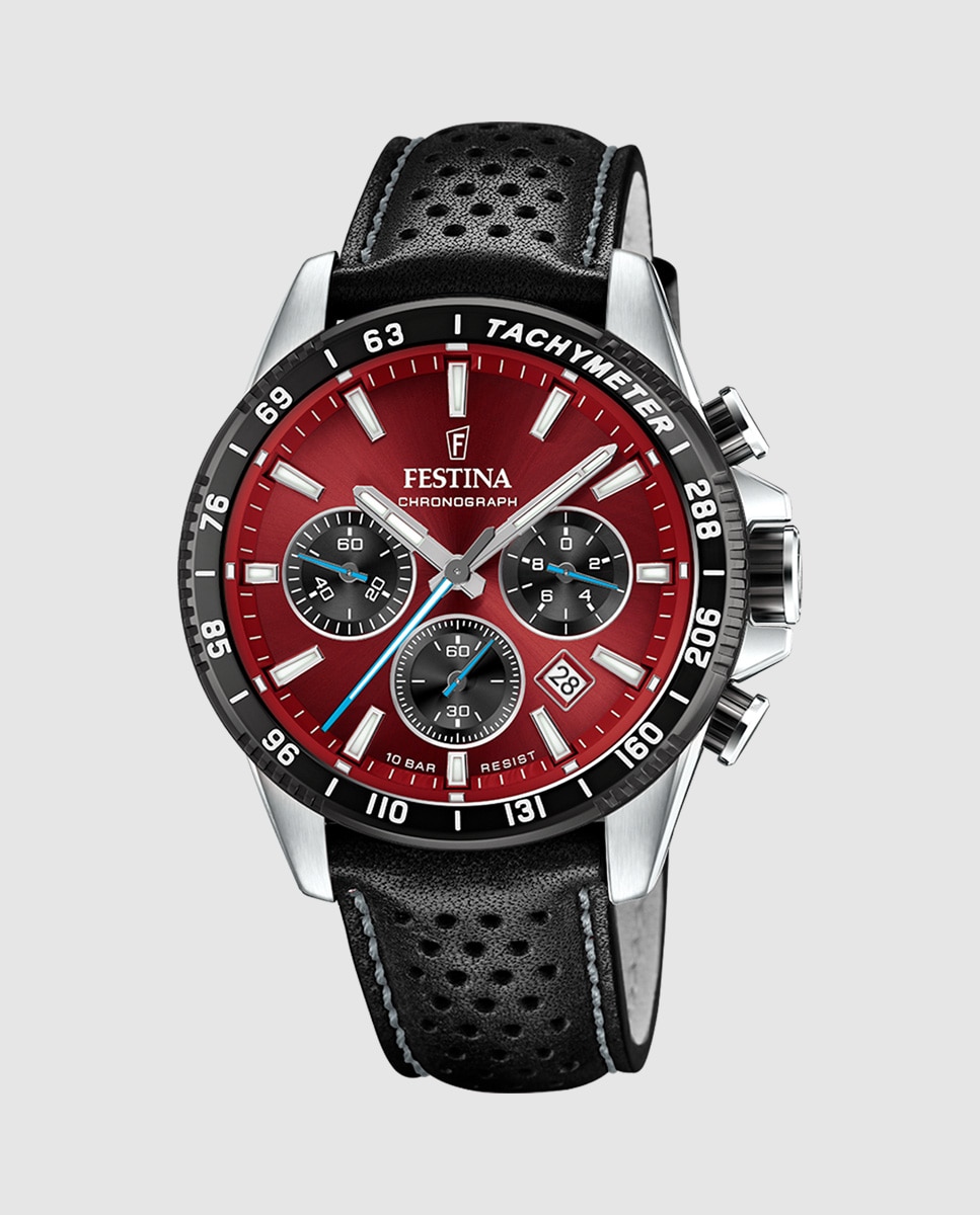 Imagem 0 de Relógio F20561/7 Timeless Chronograph de Pele em Preto