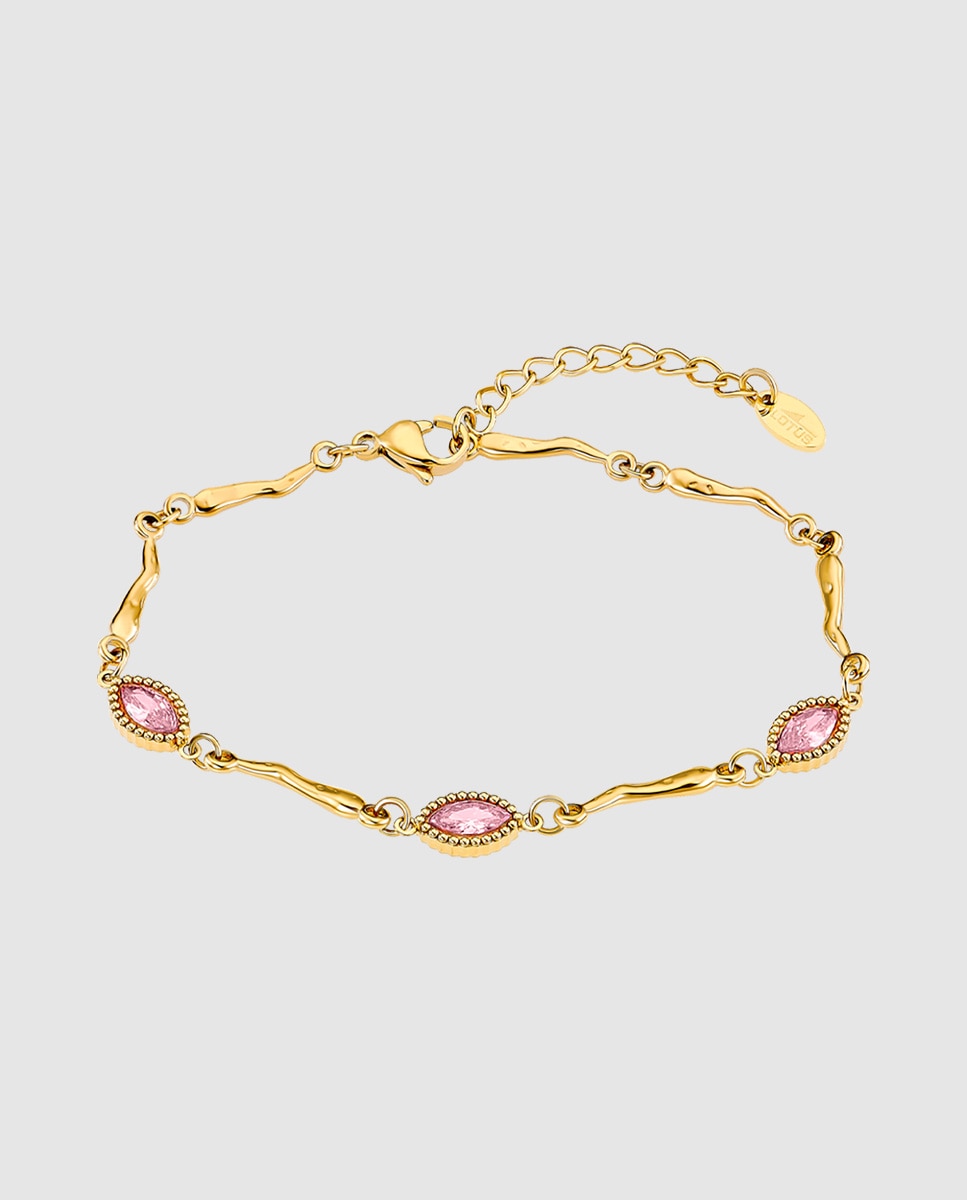 Imagem 1 de Pulseira Bliss de Aço Inoxidável com Acabamento Brilhante e Cristal