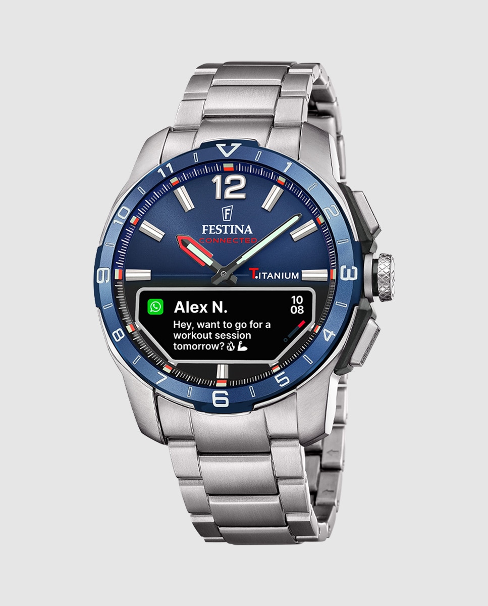 Imagem 0 de Relógio Smartwatch com Bracelete Adicional de Oferta F23000 e Connected de Titânio