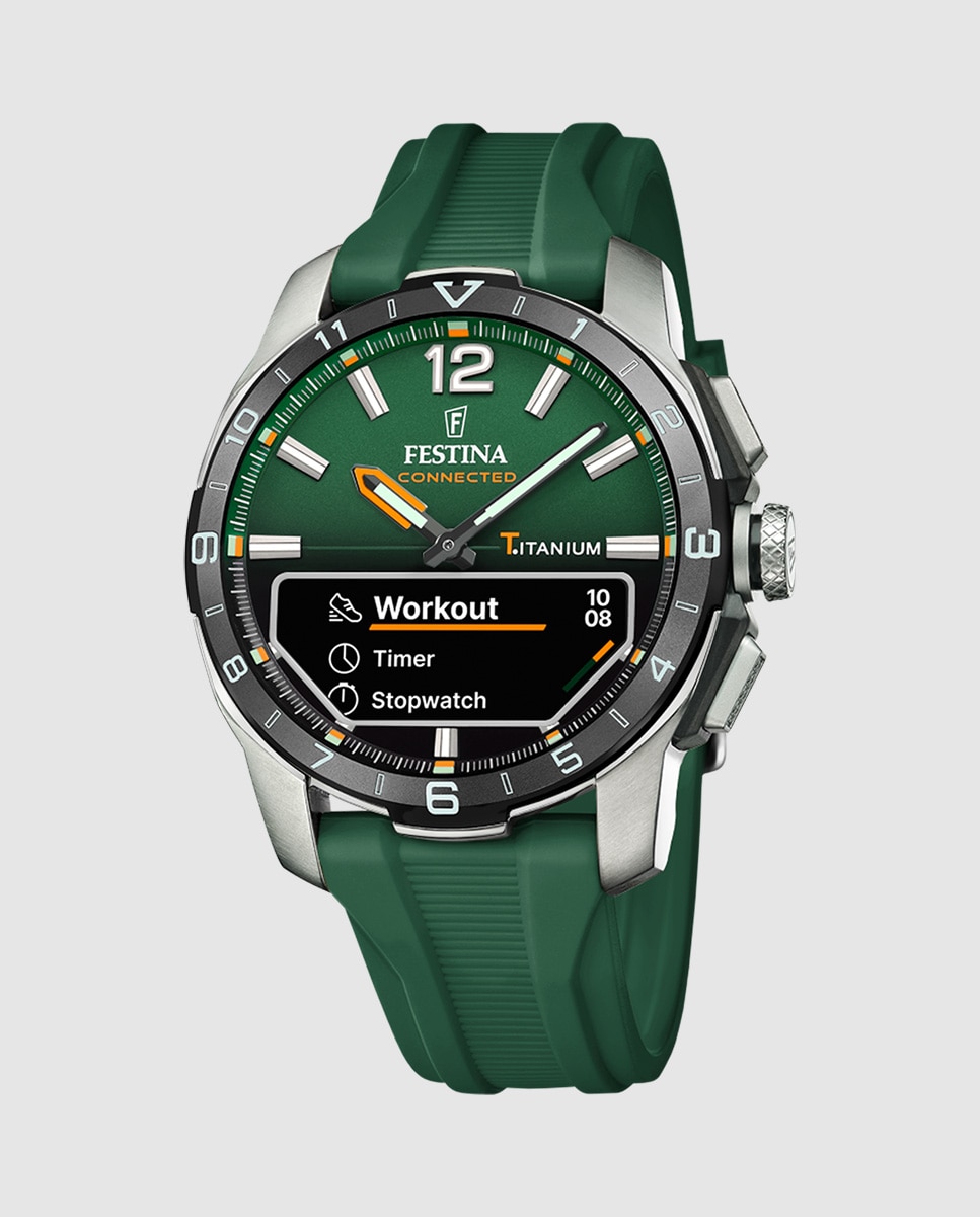 Smartwatch com Bracelete Adicional de Oferta F23000 F Connected de Titânio Prata-3