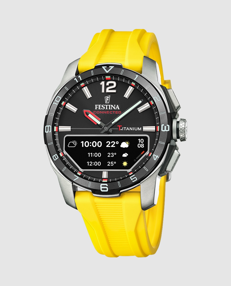 Smartwatch com Correia Adicional de Oferta F23000 K Connected de Titânio Prata-3
