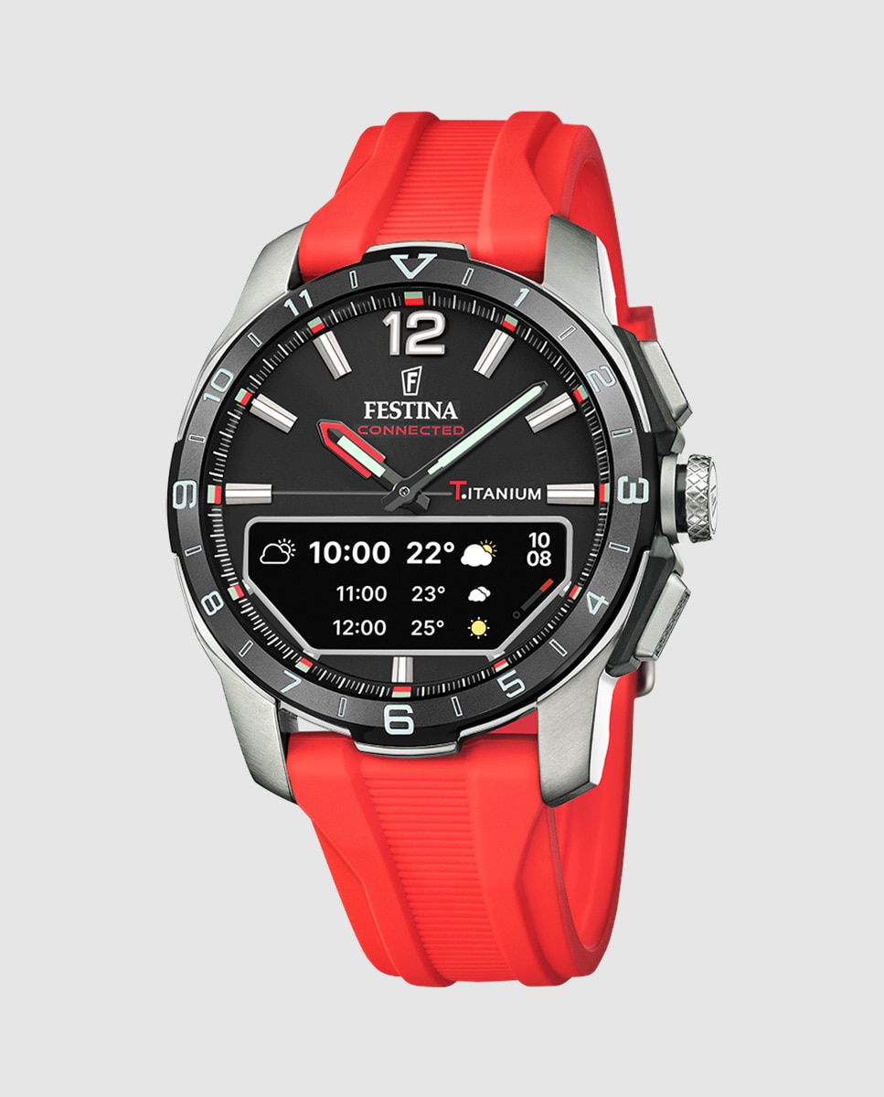 Relógio Smartwatch com Bracelete Adicional de Oferta F23000 N Connected de Titânio Prata-3