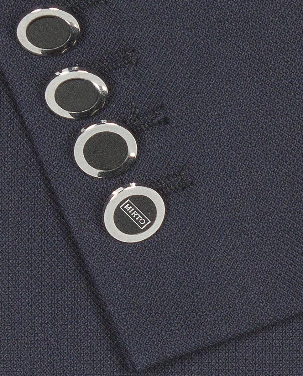 Blazer Regular de Lã Azul-marinho-4