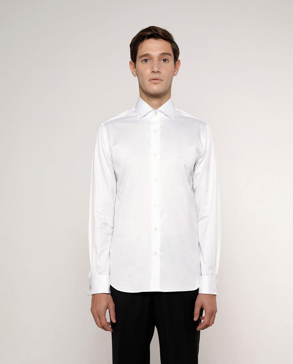 Camisa em Popelina Classic em Branco Branco-1