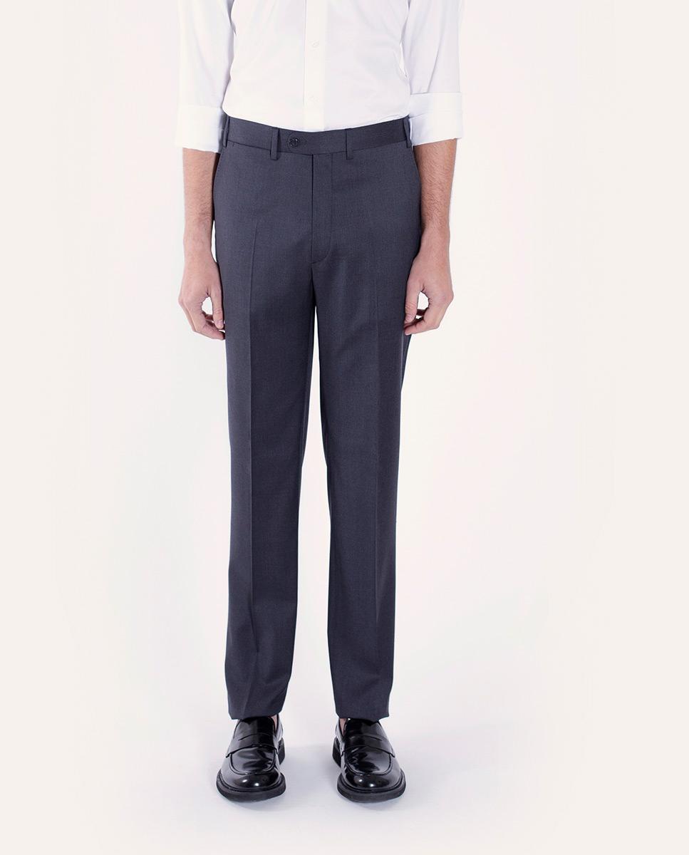 Imagem 0 de Calças com Corte a Direito Formais de 100% Lã