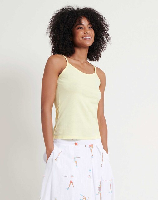 Imagem 0 de T-shirt de Alças com Gola Redonda
