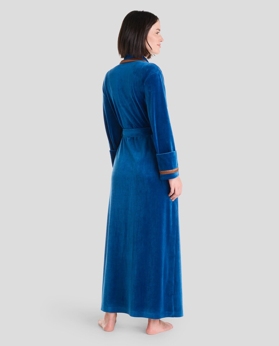 Robe Smoking com Cinto Azul-2