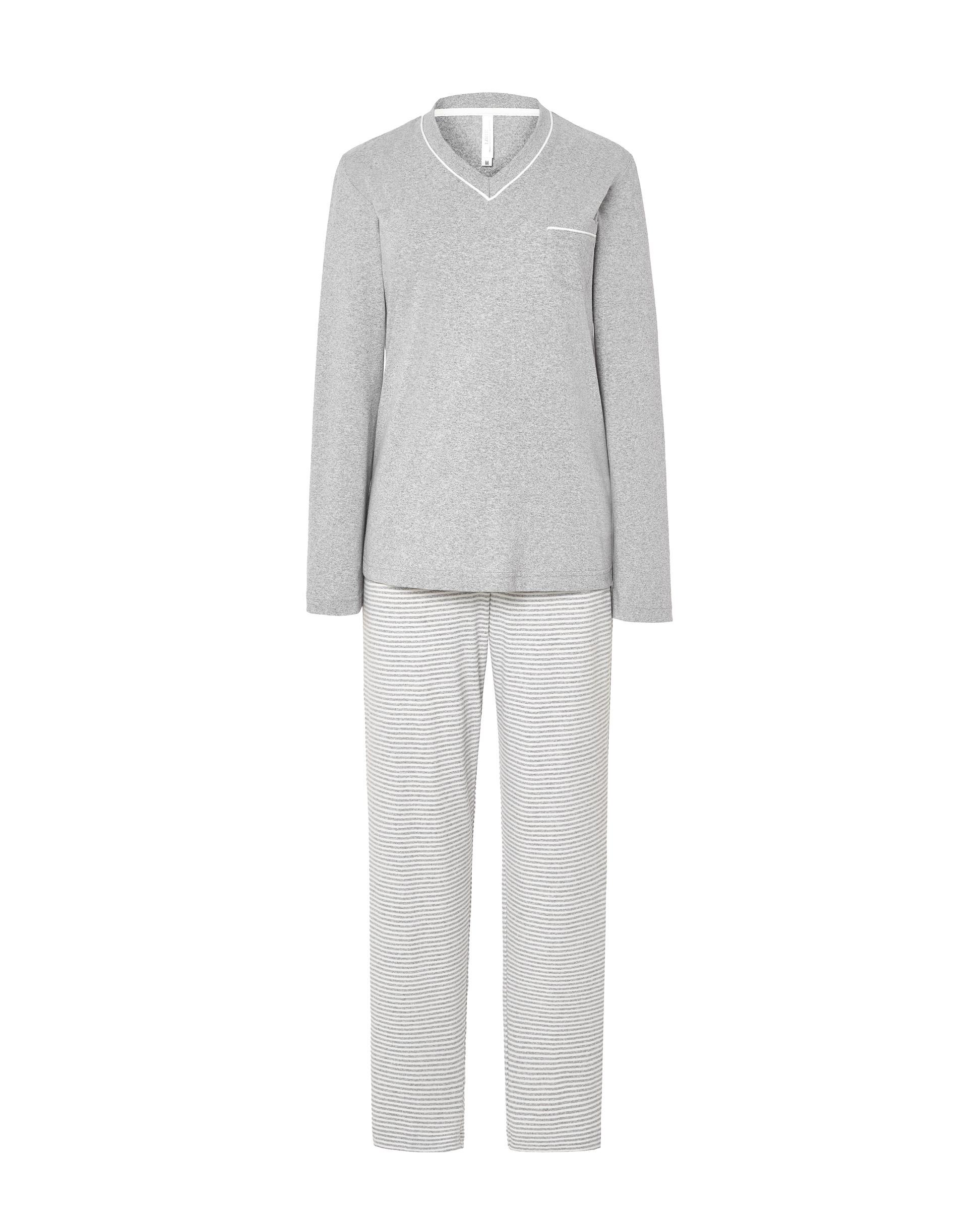 Pijama Comprido Estampado Cinzento-3