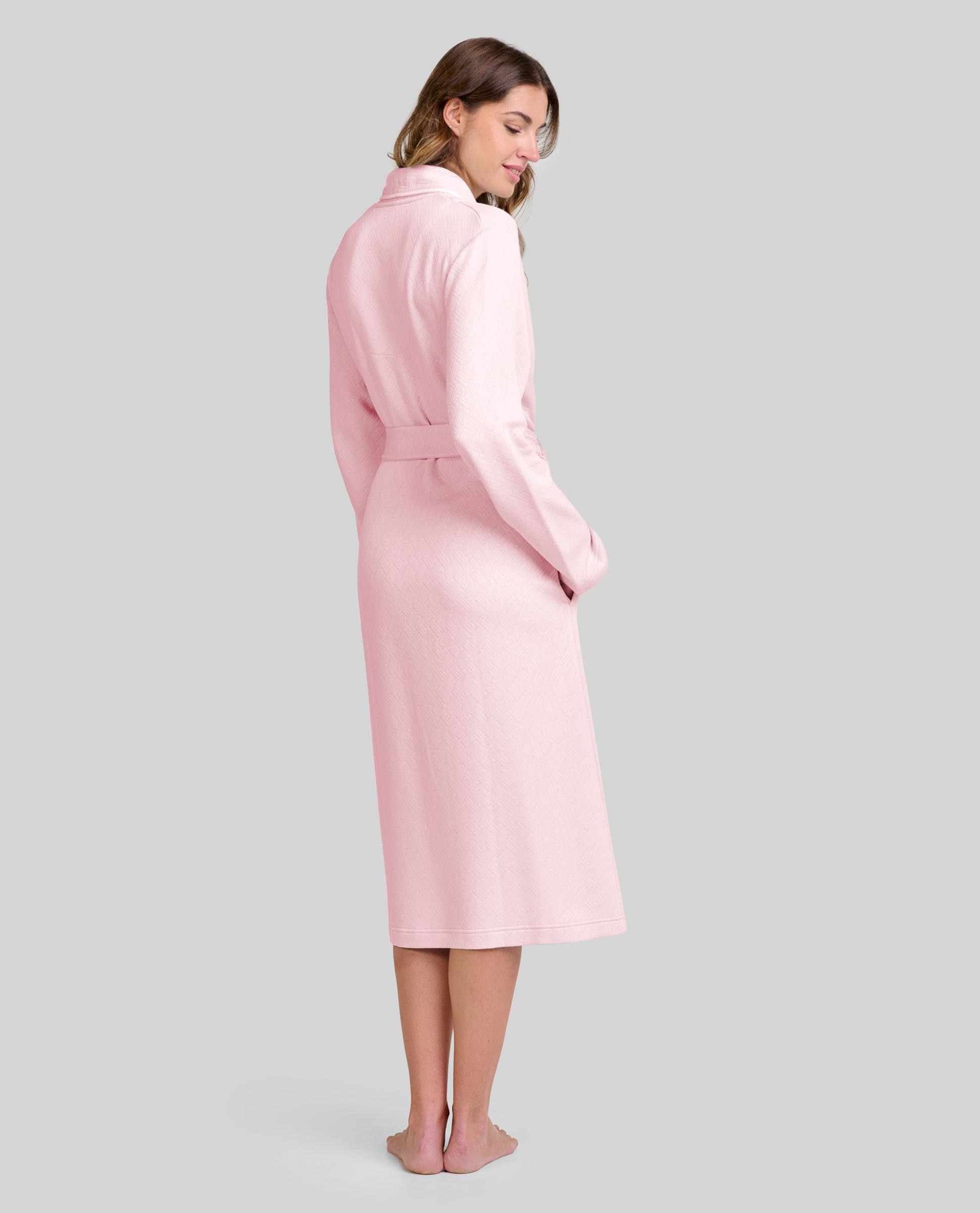 Bata de Lingerie Cruzada Rosa-2