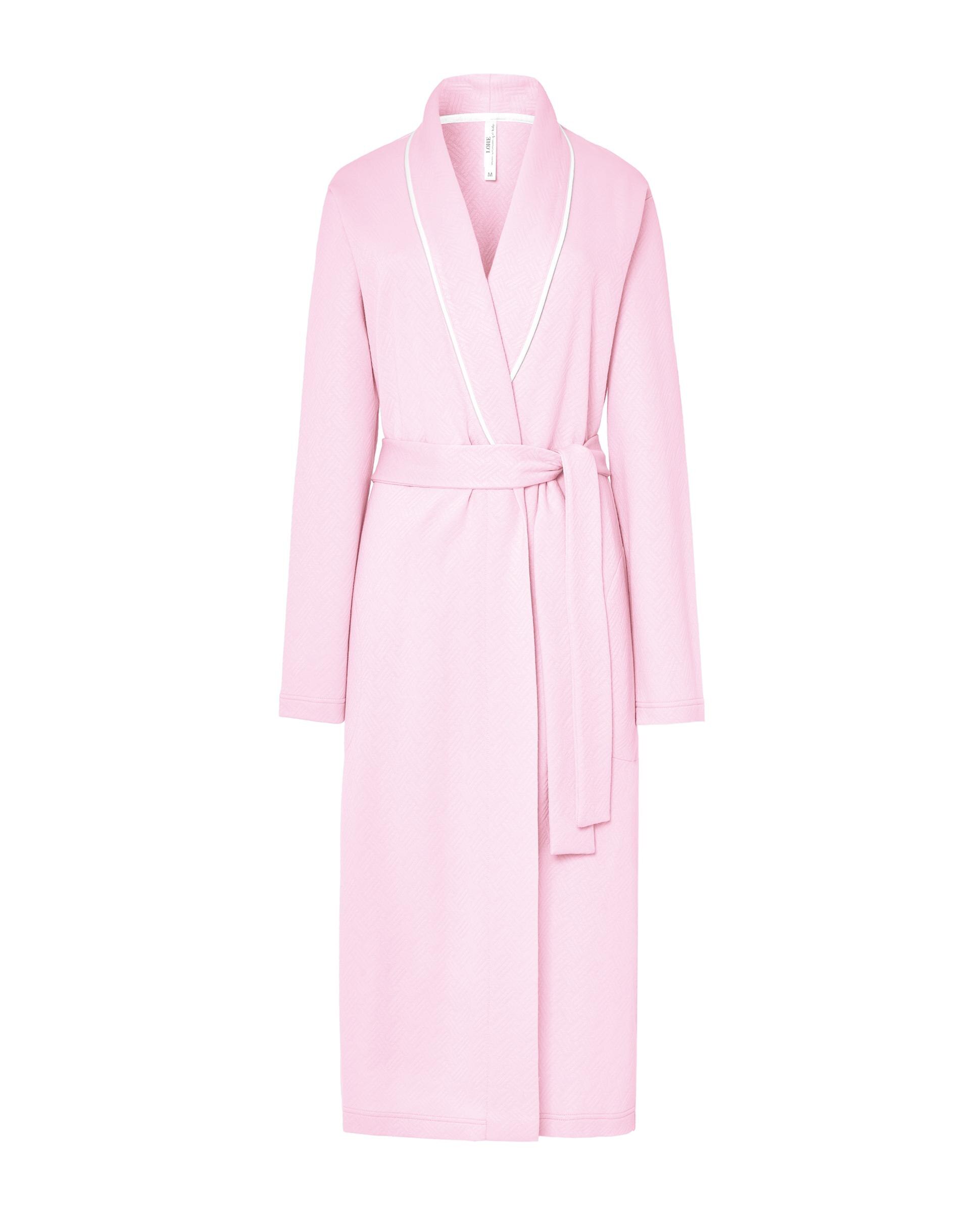 Bata de Lingerie Cruzada Rosa-3