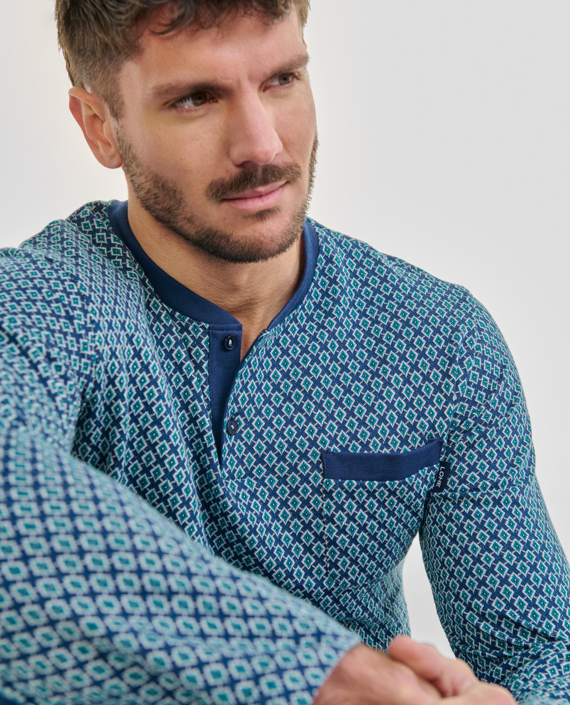 Pijama Comprido Azul-marinho-4