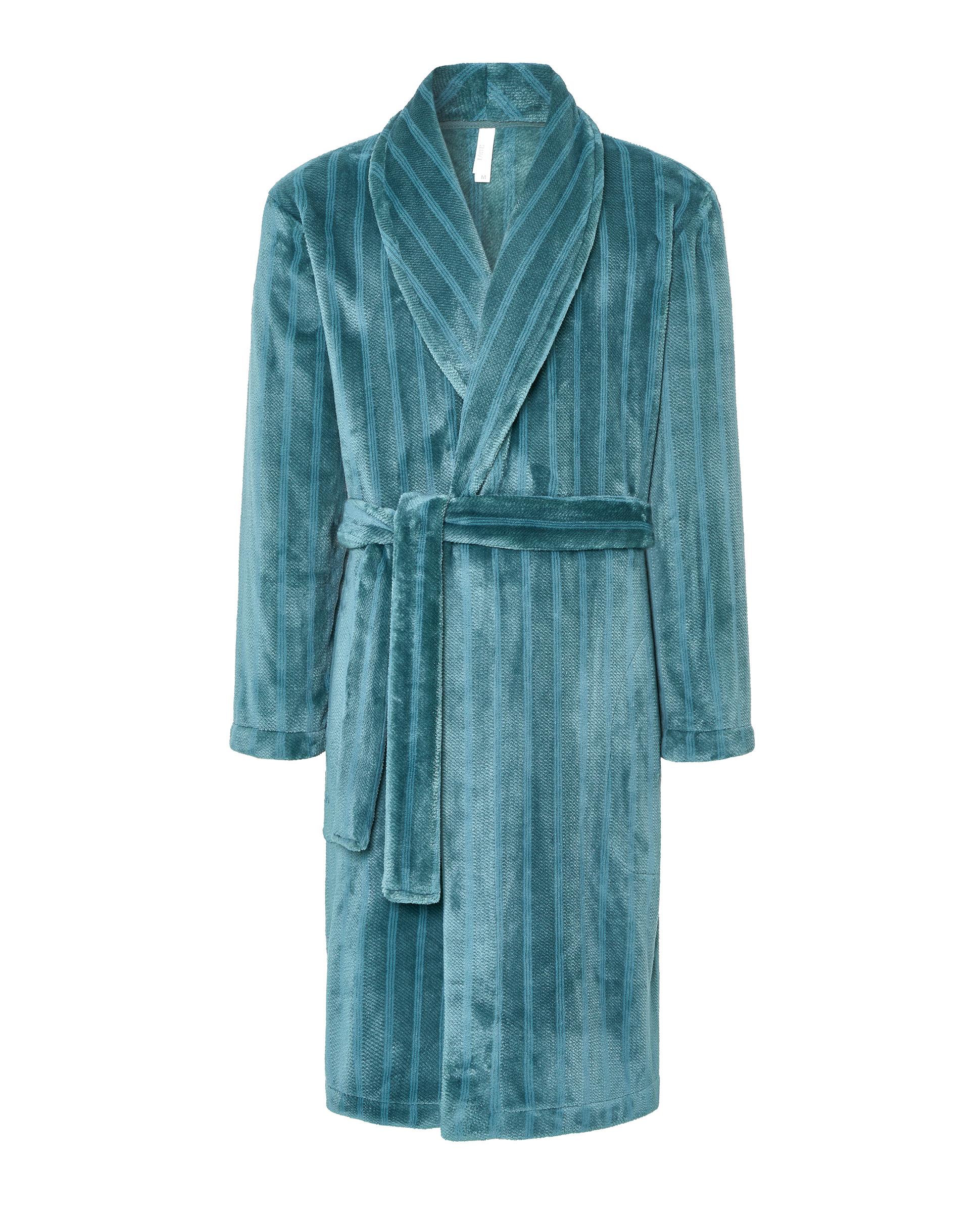 Robe às Riscas com Cinto Verde-3