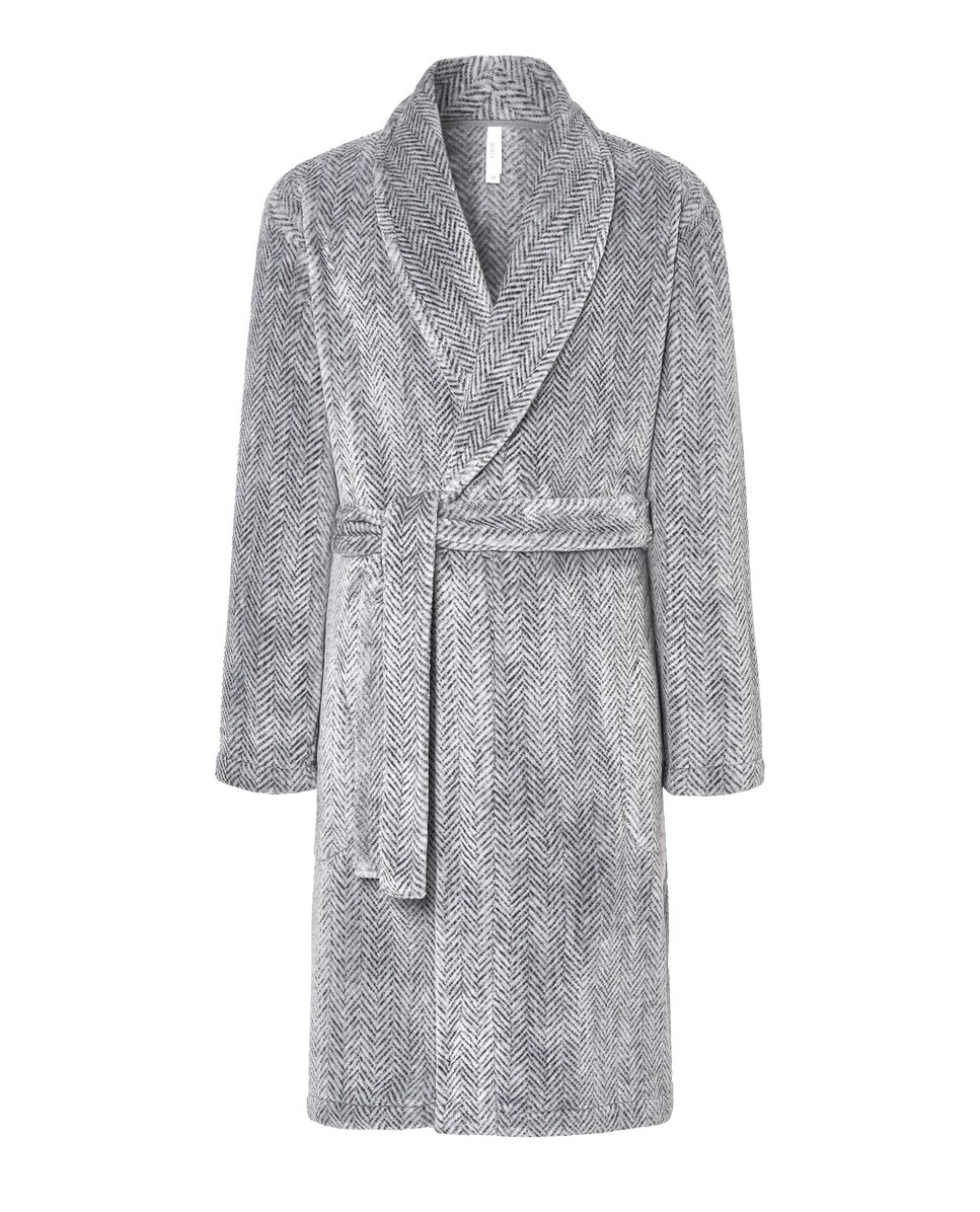 Robe de Espiga com Cinto Cinzento-3