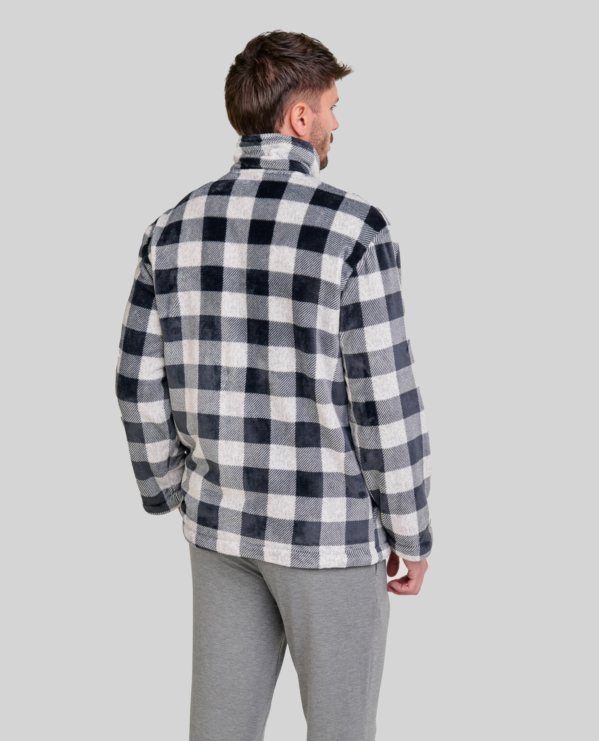 Robe aos Quadrados com Fecho Zip Preto-2