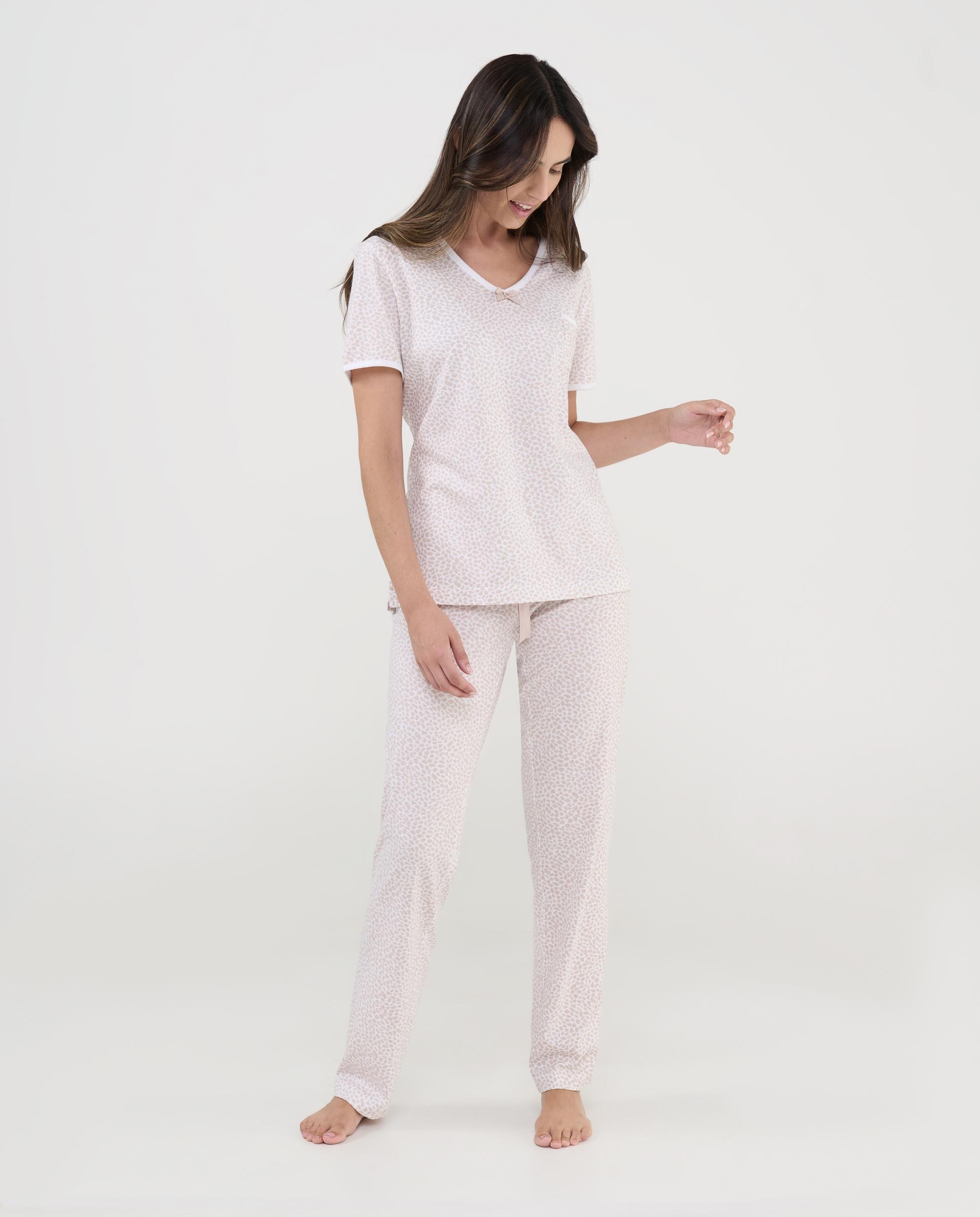 Imagem 0 de Pijama Completo Comprido Estampado