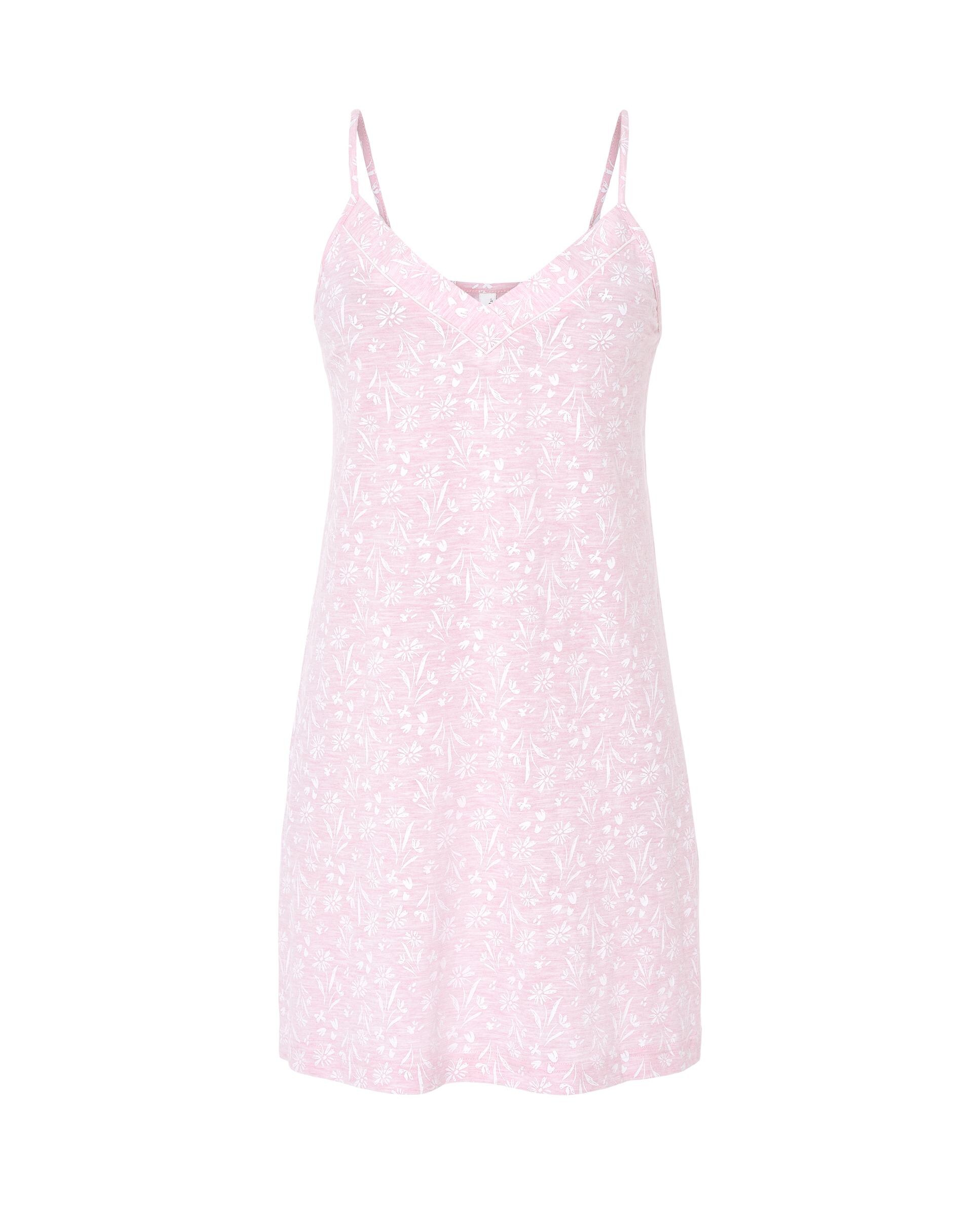Robe de Alças Curto Estampado Rosa-claro-3