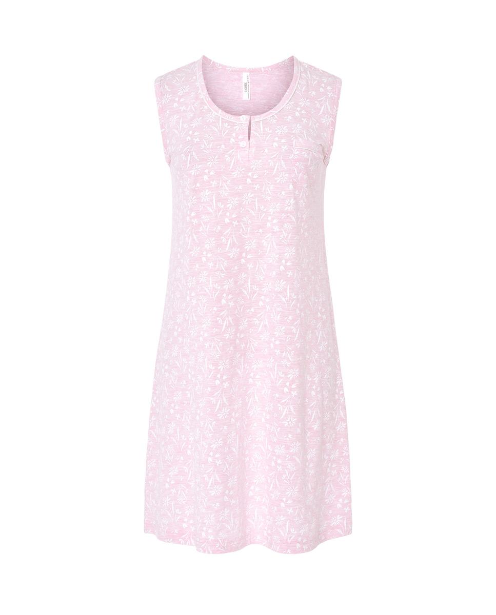 Robe Curto sem Mangas Rosa Estampado Rosa-3
