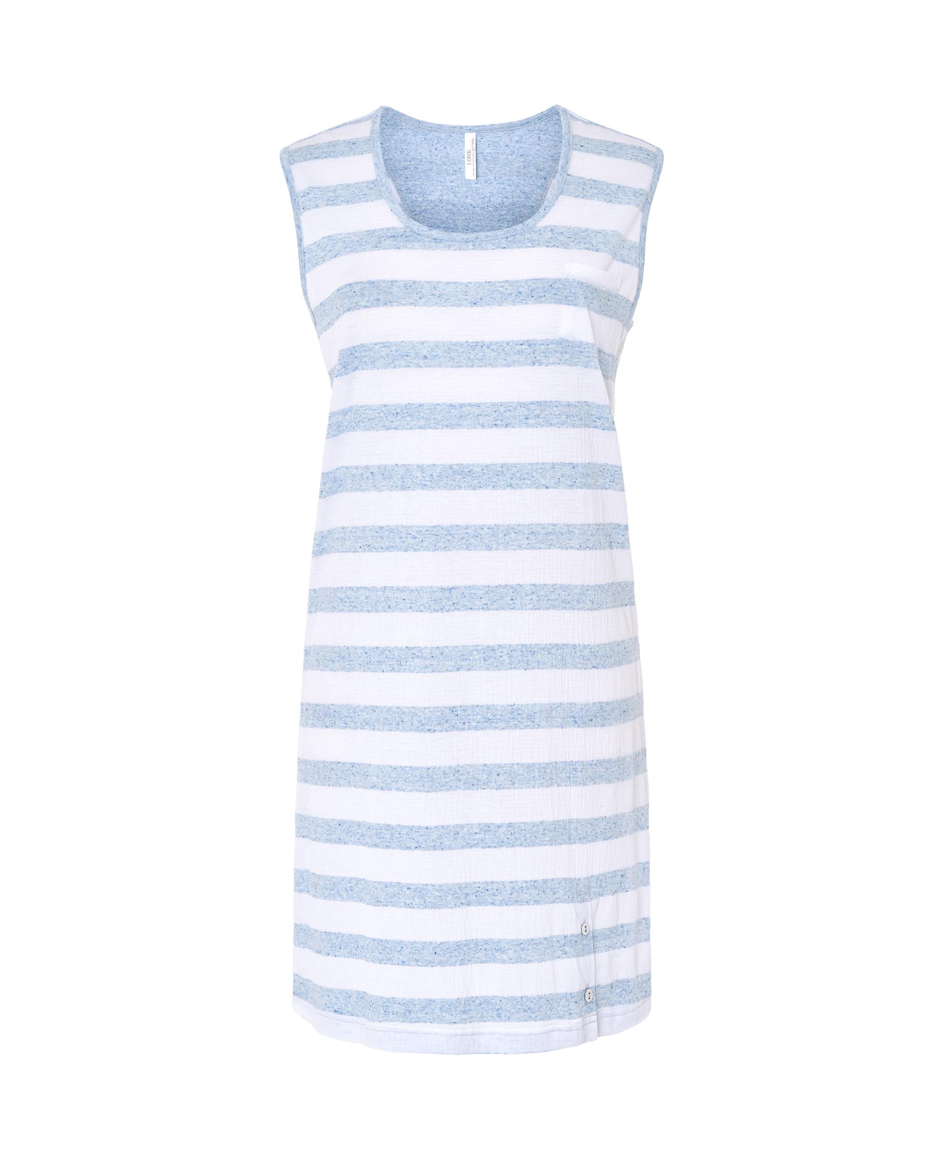 Robe Curto sem Mangas Vigoré Às Riscas Azul / Branco-3