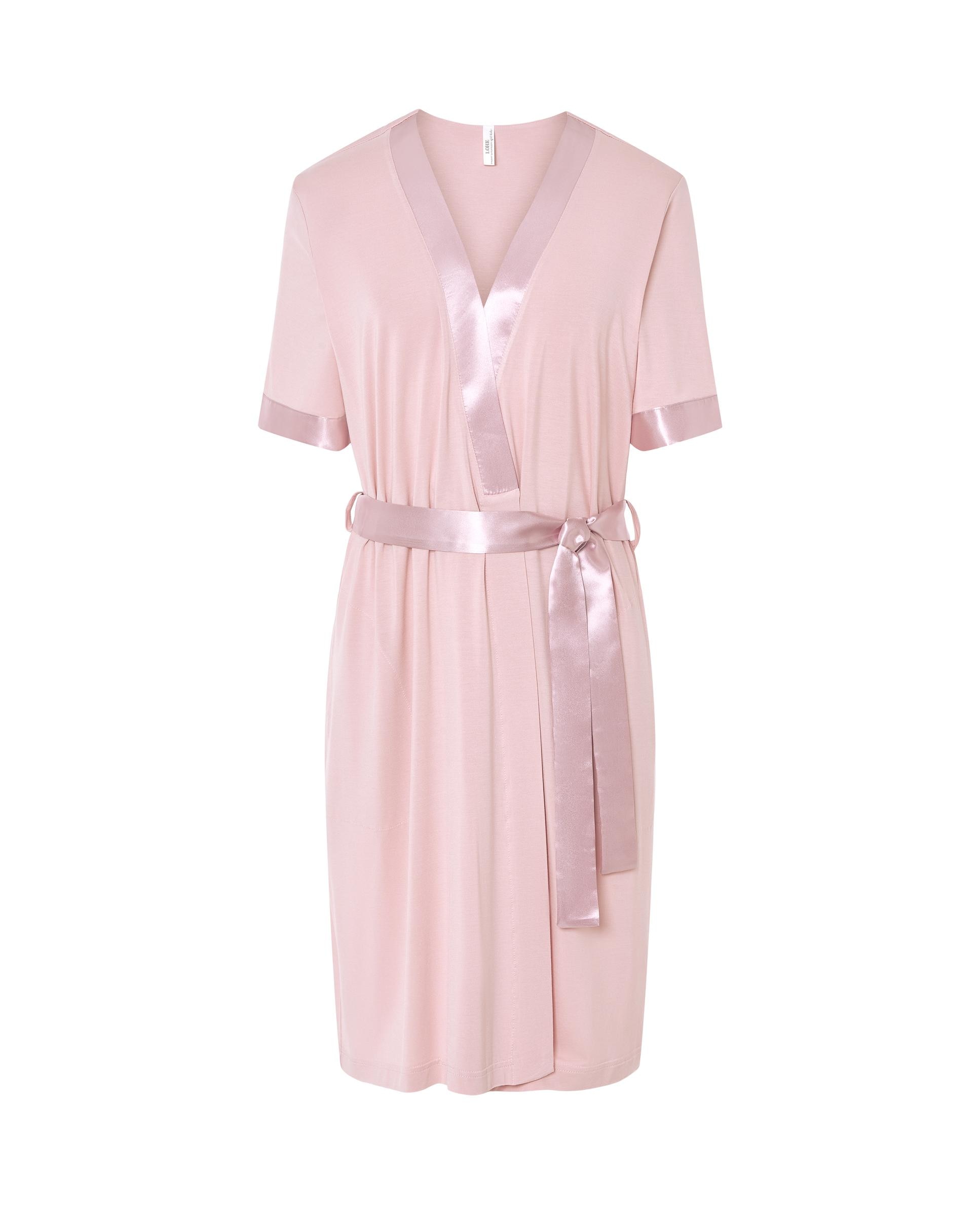Robe Curto Modal com Acabamentos em Cetim Rosa-pastel-3
